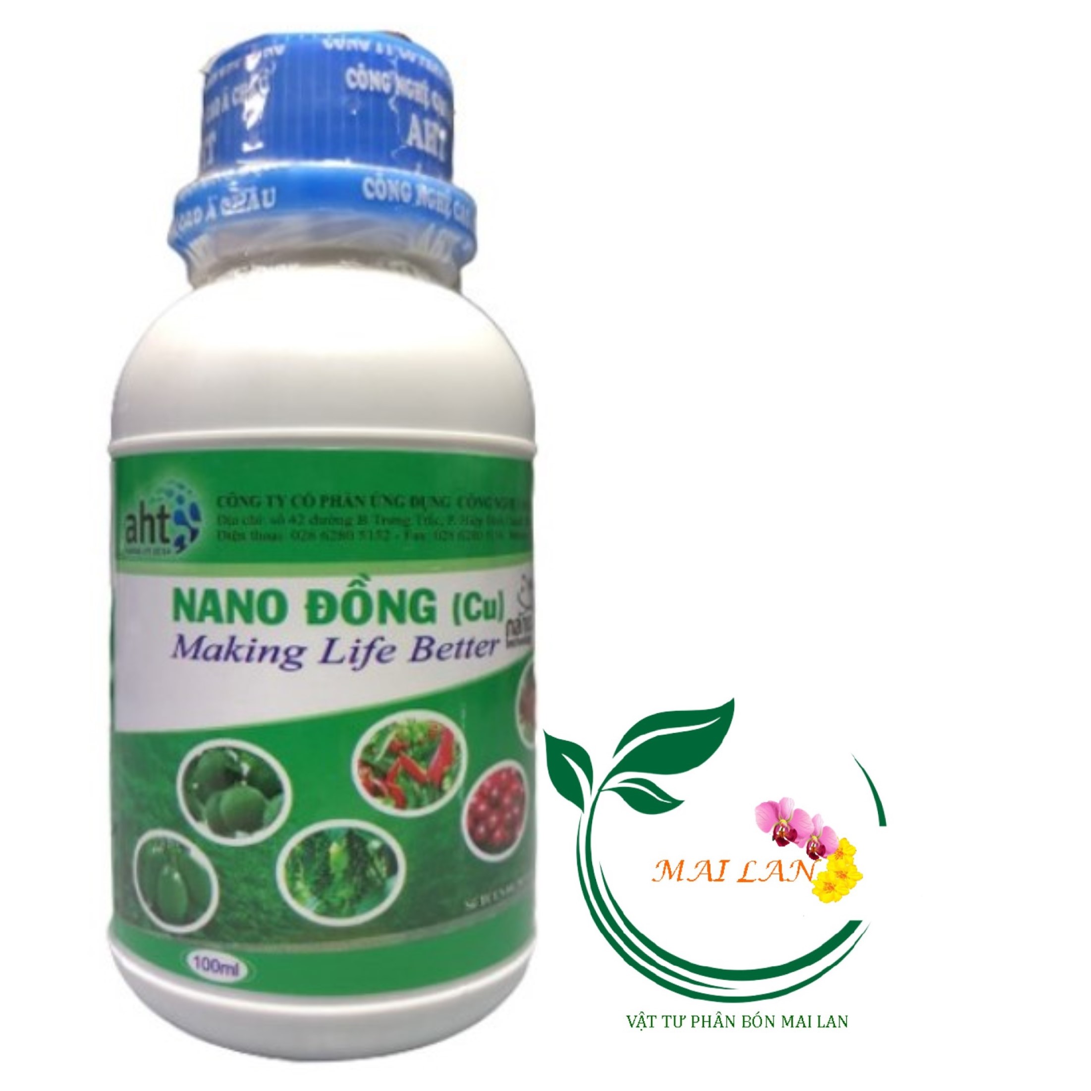 Phân Bón Vi Lượng Nano Đồng (Cu) AHT - #356A# 100ml