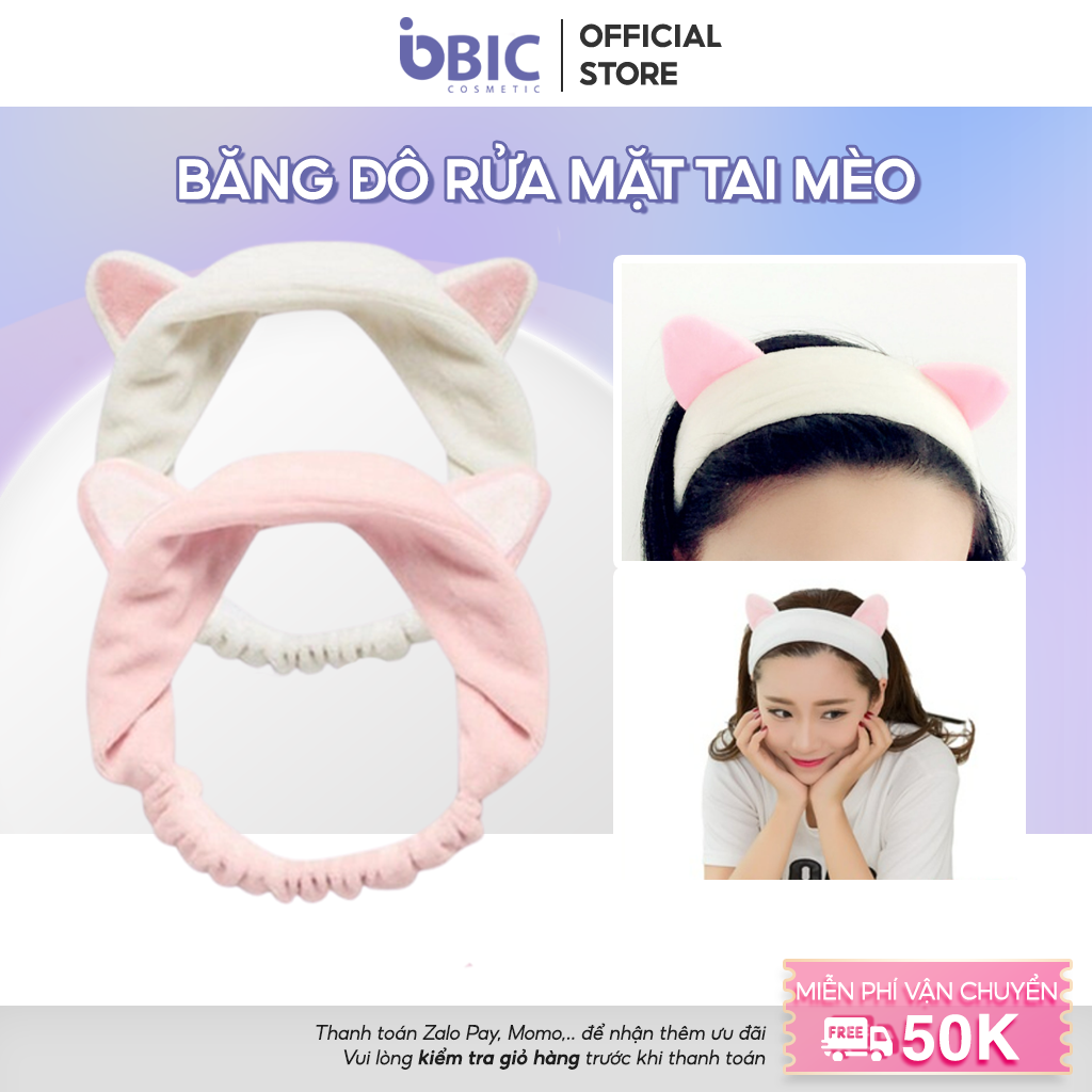 Băng đô turban tai mèo dễ thương, bờm tóc rửa mặt thiết kế xinh xắn nhẹ nhàng siêu xinh, đơn giản nhưng không kém phần cá tính cho các bạn trẻ  BANG-DO