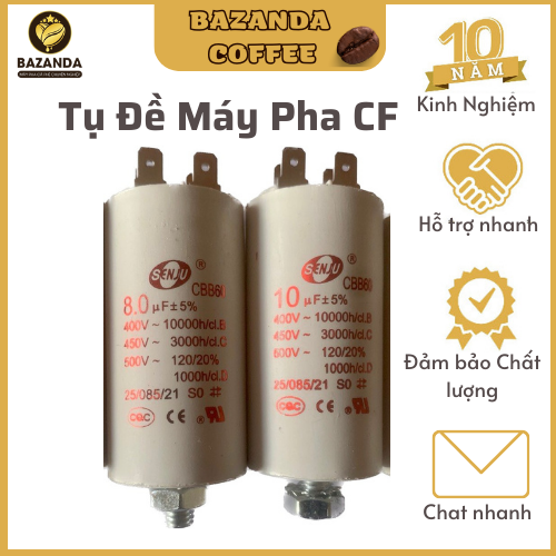 Tụ điện máy pha 6uf/8uf/10uf/12uf 450vac