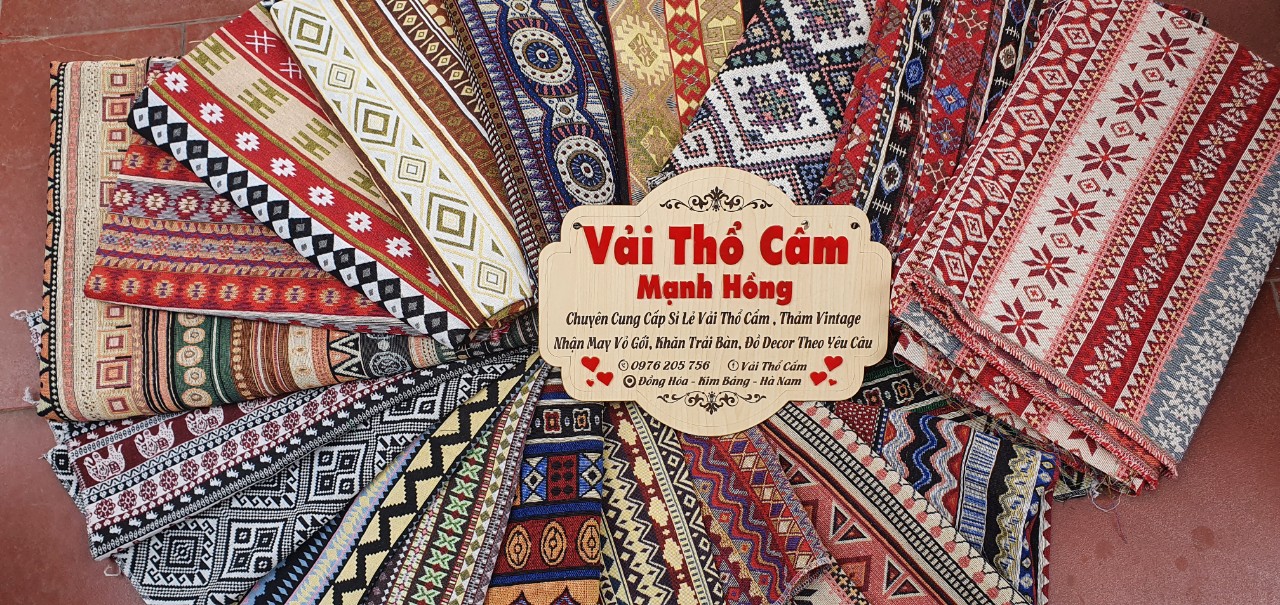 vải thổ cẩm kích thước 2m ×1,5m