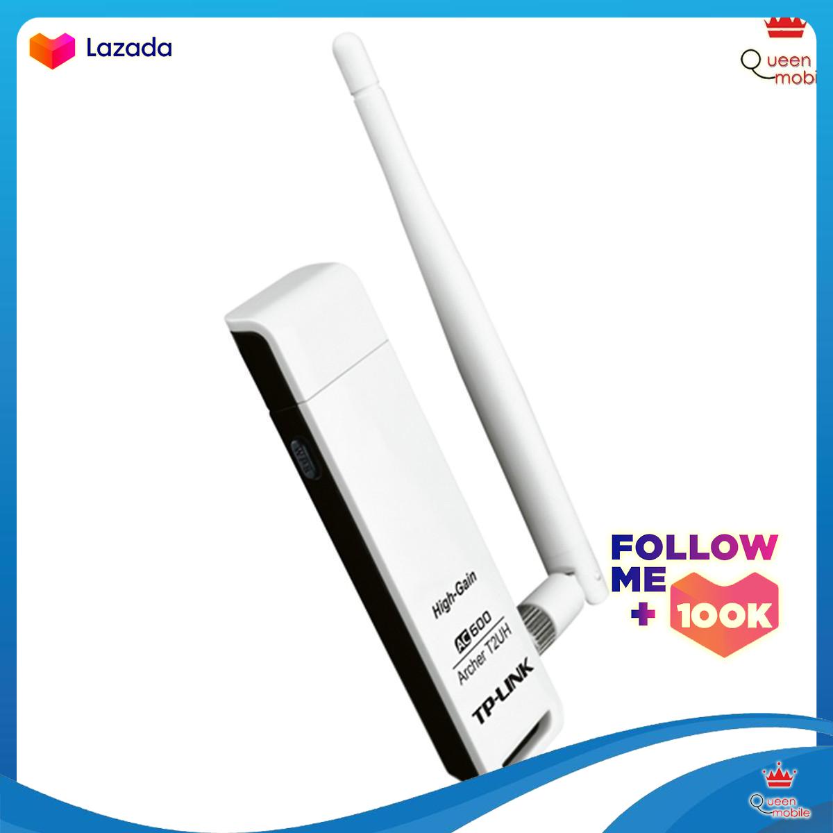 Tp-link archer t2uh - bộ chuyển đổi usb không dây độ lợi cao băng tần kép ac600