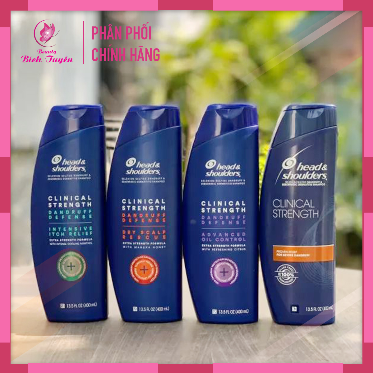 Dầu gội ngăn ngừa gàu head & shoulders clinical strength mẫu mới 400ml