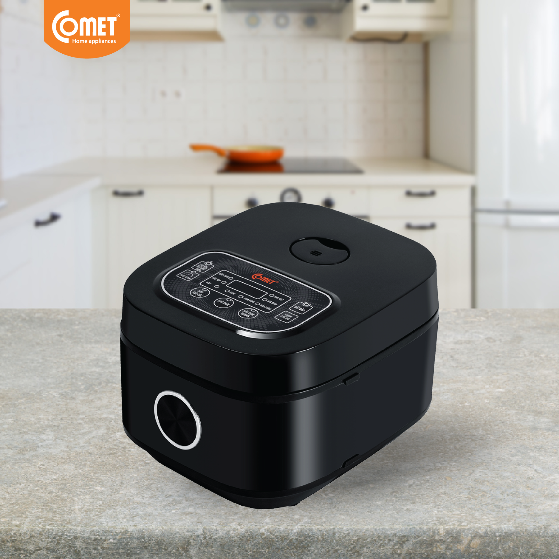 Nồi cơm điện tử mini 1,2l comet - cm8085 - bh 12 tháng - hàng chính hãng