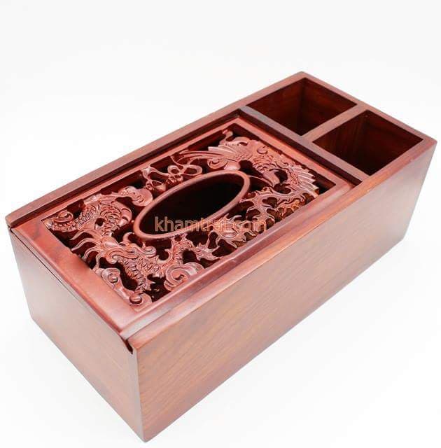 Hộp đựng giấy Gỗ cao cấp