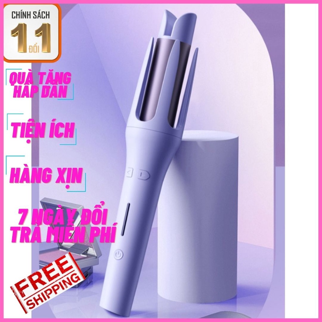 Máy uốn tóc xoăn xoay tự động 360 độ chỉnh nhiệt thông minh giúp giữ nếp lâu chuẩn phong cách Hàn quốc khuếch tán ion âm giúp bảo vệ tóc, tránh hư,Máy uốn tóc xoắn ốc tự động Máy Uốn Xoăn NHC 8558 Được Làm Từ Hợp Kim Nhôm Cao
