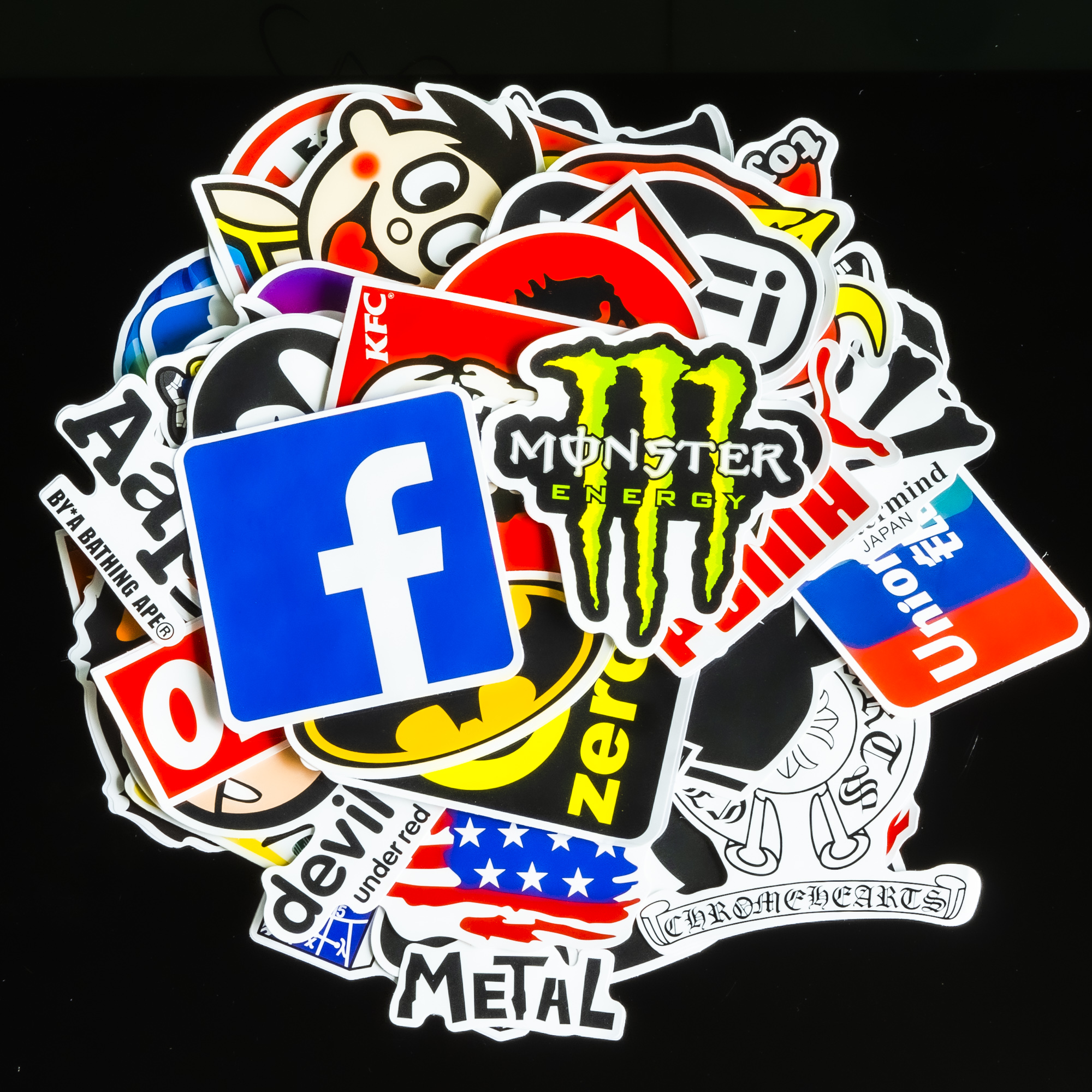 [HCM]Sticker chủ đề logo nhiều thương hiệu hình dán chống nước mẫu mới 2020 lâu phai trang trí vali laptop điện thoại xe đạp xe máy skateboard đàn guitar ukulele...