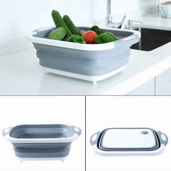 Thau Thớt gấp gọn - Thớt kèm chậu gấp gọn