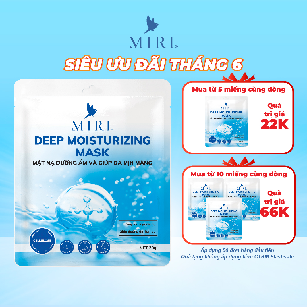 Mặt nạ dưỡng ẩm và giúp da mịn màng - deep moisturizing mask miri