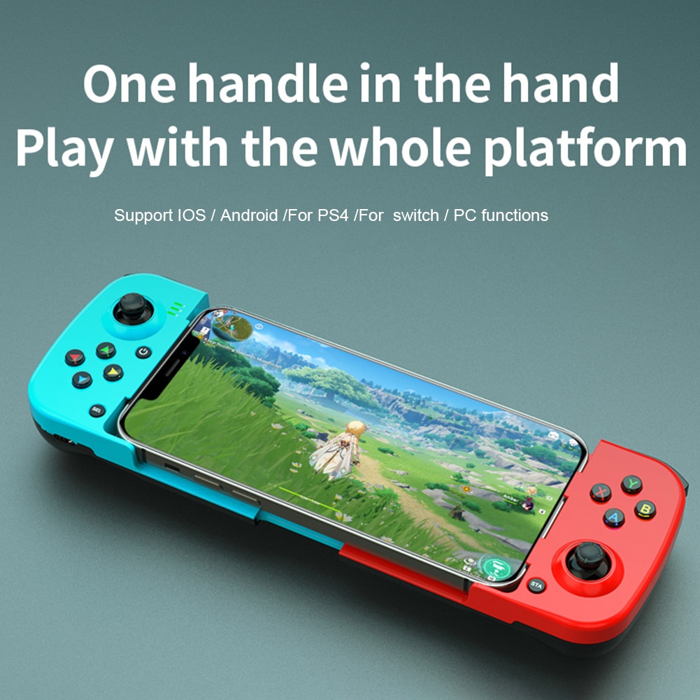 Tay cầm chơi game không dây bluetooth 5.0 hỗ trợ kết nối đa thiết bị cho android ios pc ps4 switch