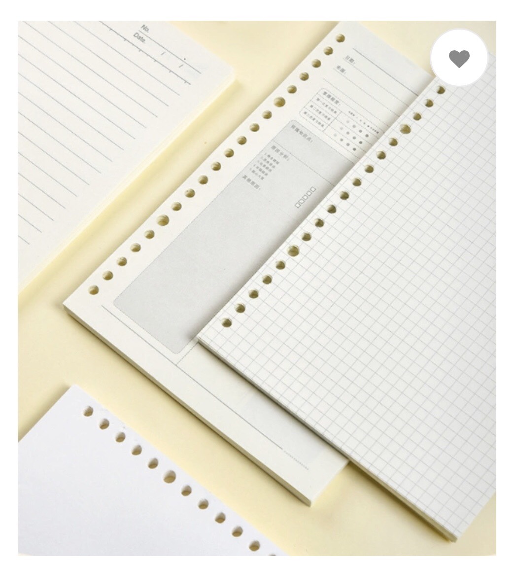 GIẤY SỔ CÒNG 20 LỖ A5 CARO 60 TỜ