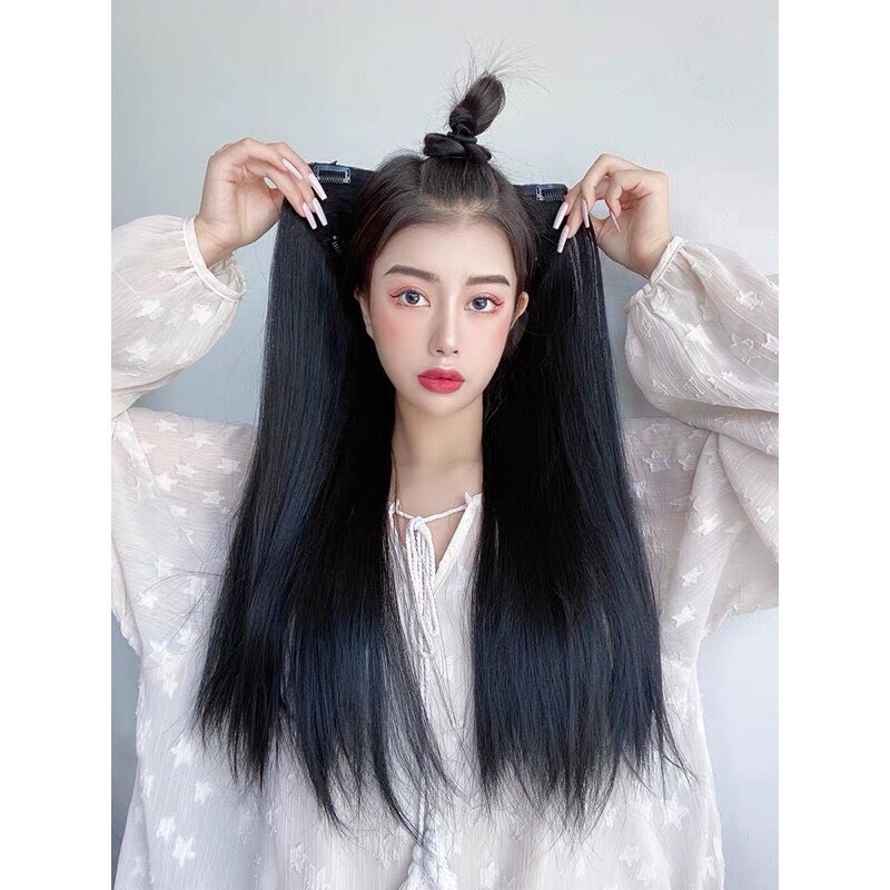 ❤️tóc giả kẹp u thẳng ms025