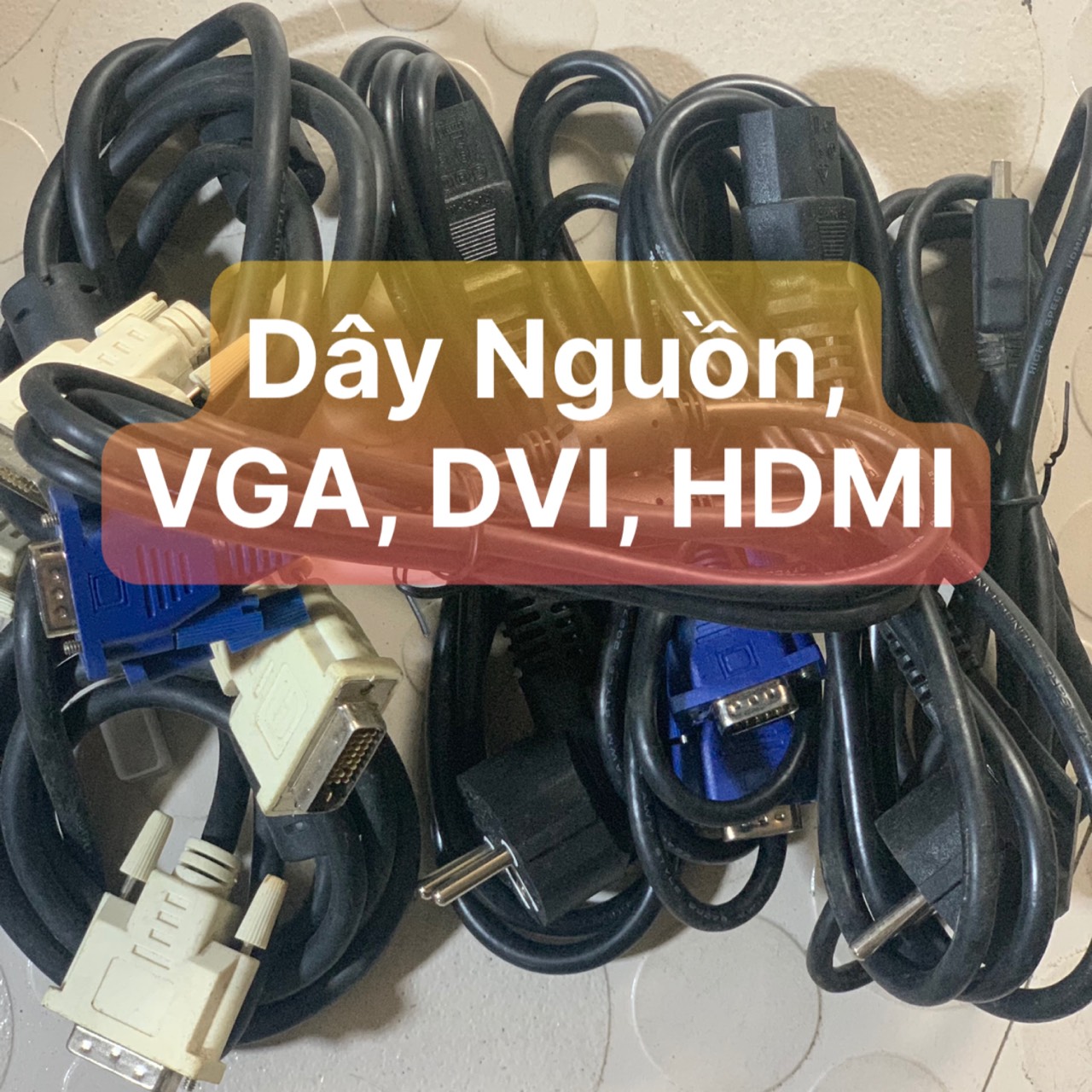 Dây nguồn pc, dây vga, dây dvi, dây hdmi cho máy pc và lcd - vi tính bắc hải