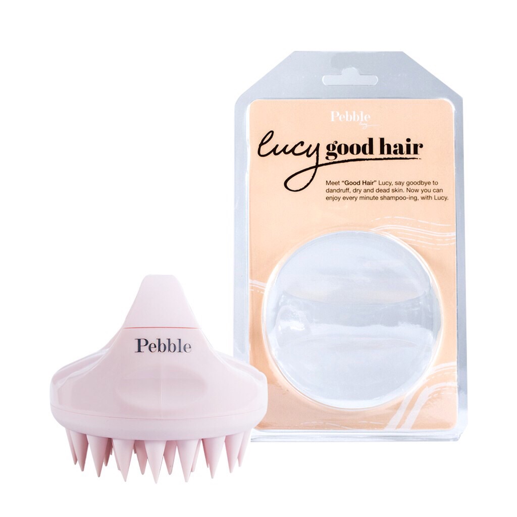 [HCM]Lược gội đầu Pebble Lucy đầu gai silicone mềm mại
