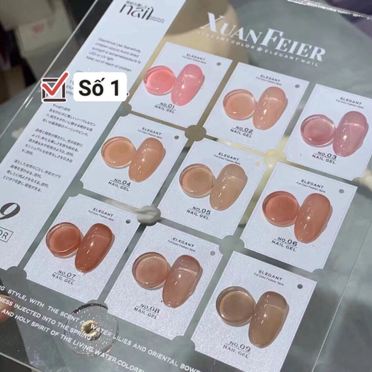 Set sơn gel thạch 9 màu Very Good Nail chính hãng 15ml