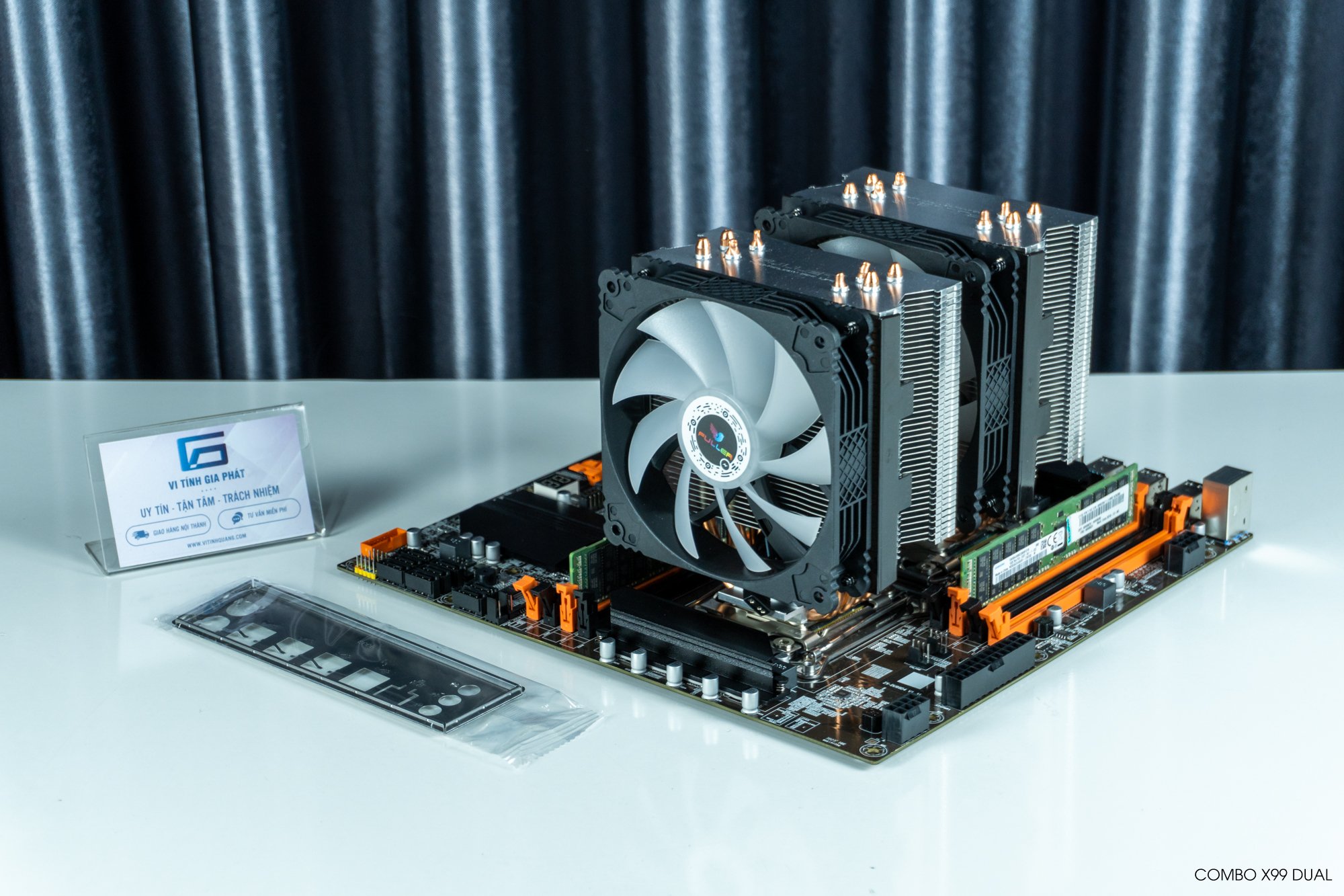 Combo main dual xeon x79 / x99 + 2676 v3/2680 v4/2686 v4/2696 v2/2696 v3 + ram 32gb + fan t400i bảo hành 03 tháng