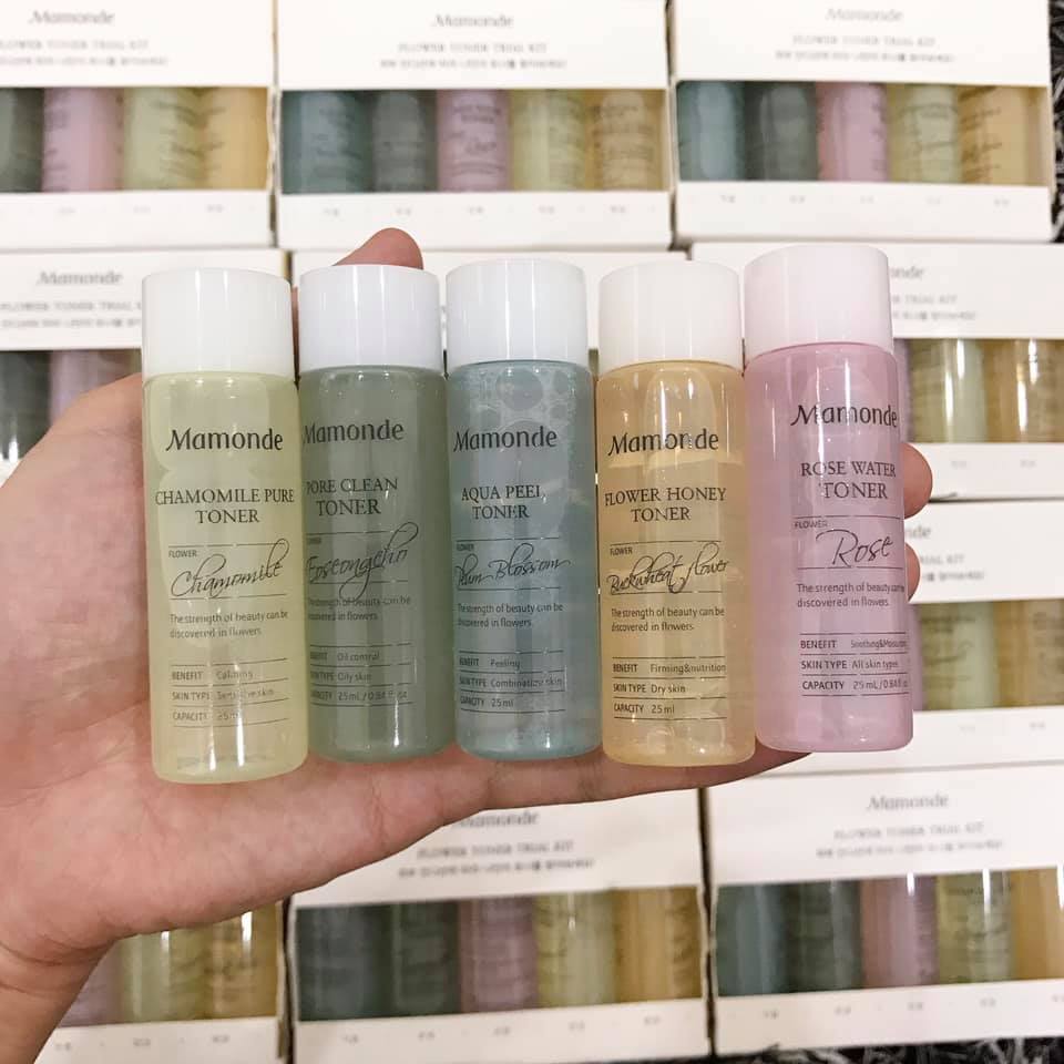 Set Toner Mamonde Mini gồm 5 chai date 2022