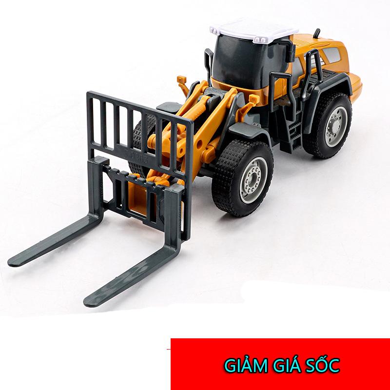 Xe đồ chơi, xe mô hình nâng hàng cho bé chất liệu nhựa an toàn, tỉ lệ lớn