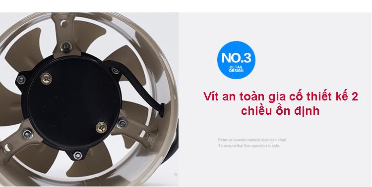 Quạt thông đường ống phi 200 penck yt200