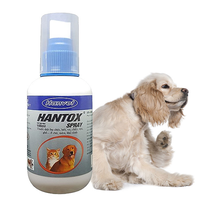 Chai xịt ve rận hantox cho chó mèo 100ml