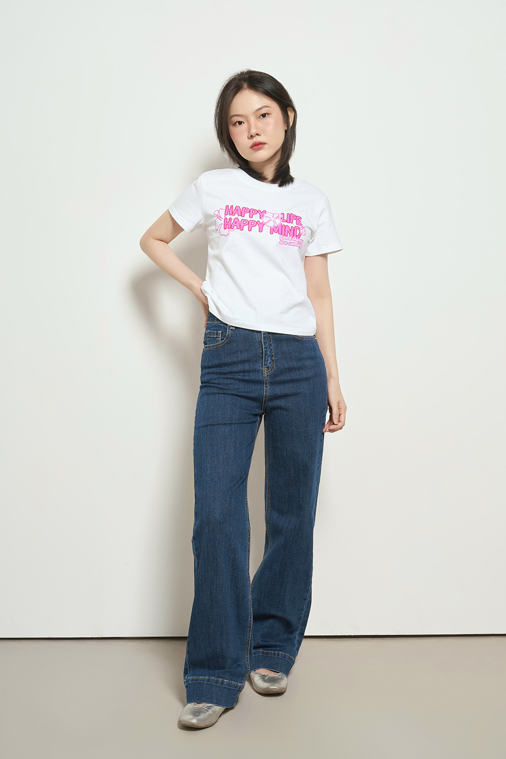 Dottie - quần jeans loe xẻ lai nữ dottie- q0046