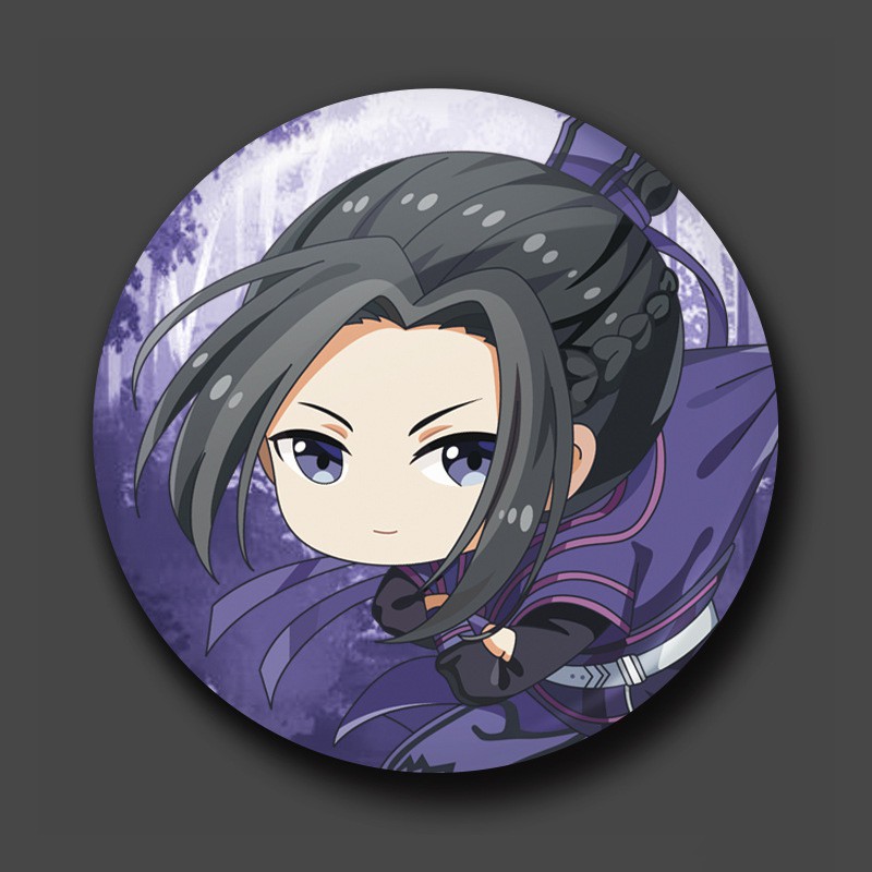 Huy hiệu cài áo in hình Ma đạo tổ sư chibi xinh xắn tiện lợi