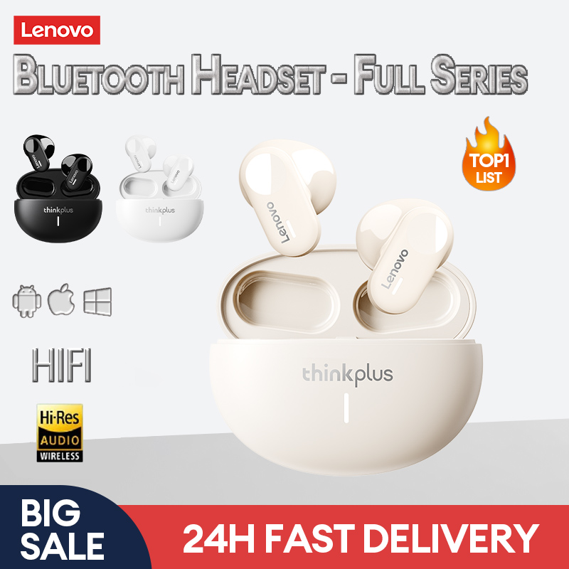  Lenovo LP19 Nhét Tai Bluetooth Tai Nghe Không Dây Chân Thật 5.3 Có Micrô ENC Tai Nghe HiFi Thể Thao Không Thấm 