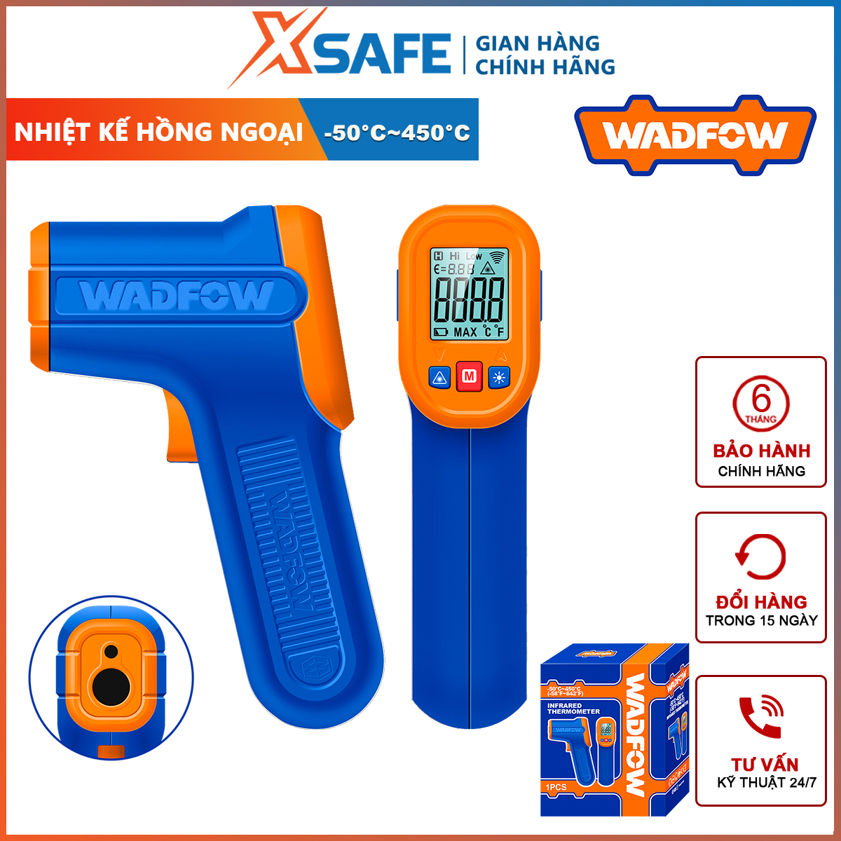 Wasfow wnt6501 infrared thermometer temperature measurement