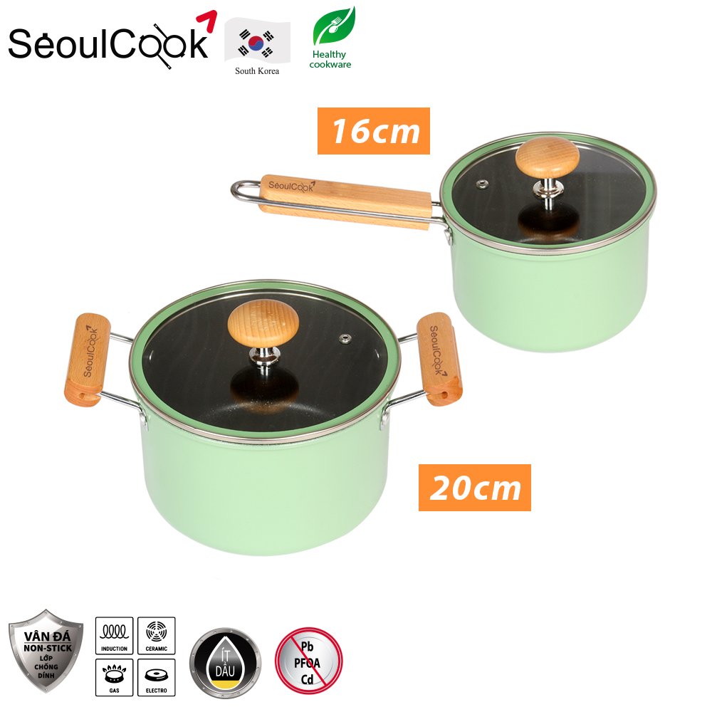 Bộ 2 nồi quánh Seoulcook Luxury