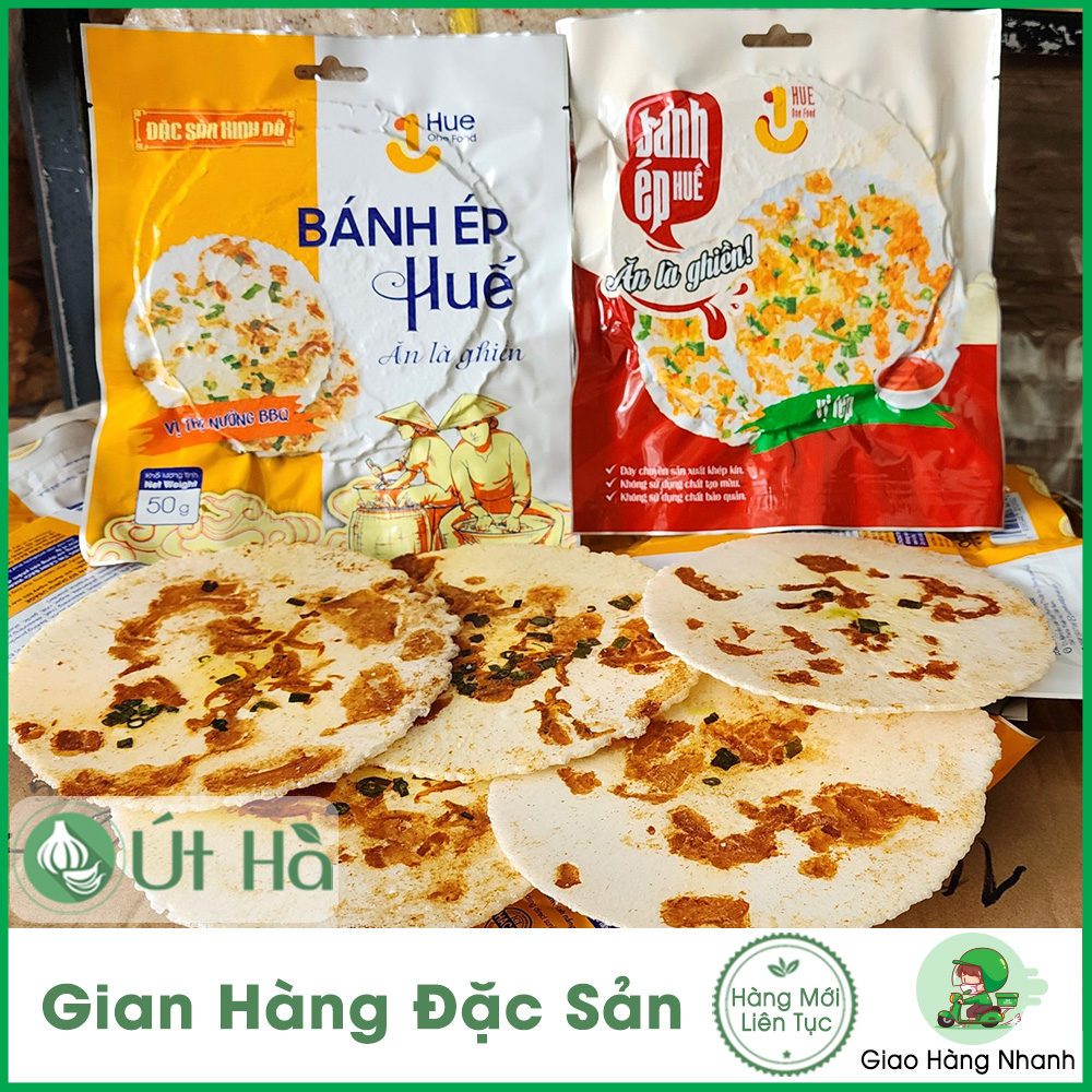 Bánh ép huế one food 3 bánh/gói 50gr bánh giòn rụm thơm ngon đậm vị - út hà đặc sản