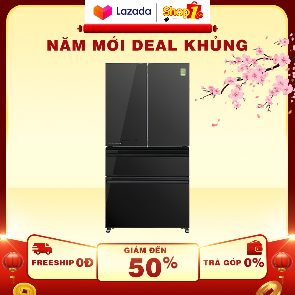 Tủ lạnh mitsubishi electric 564 lít mr-lx68em-gbk-v