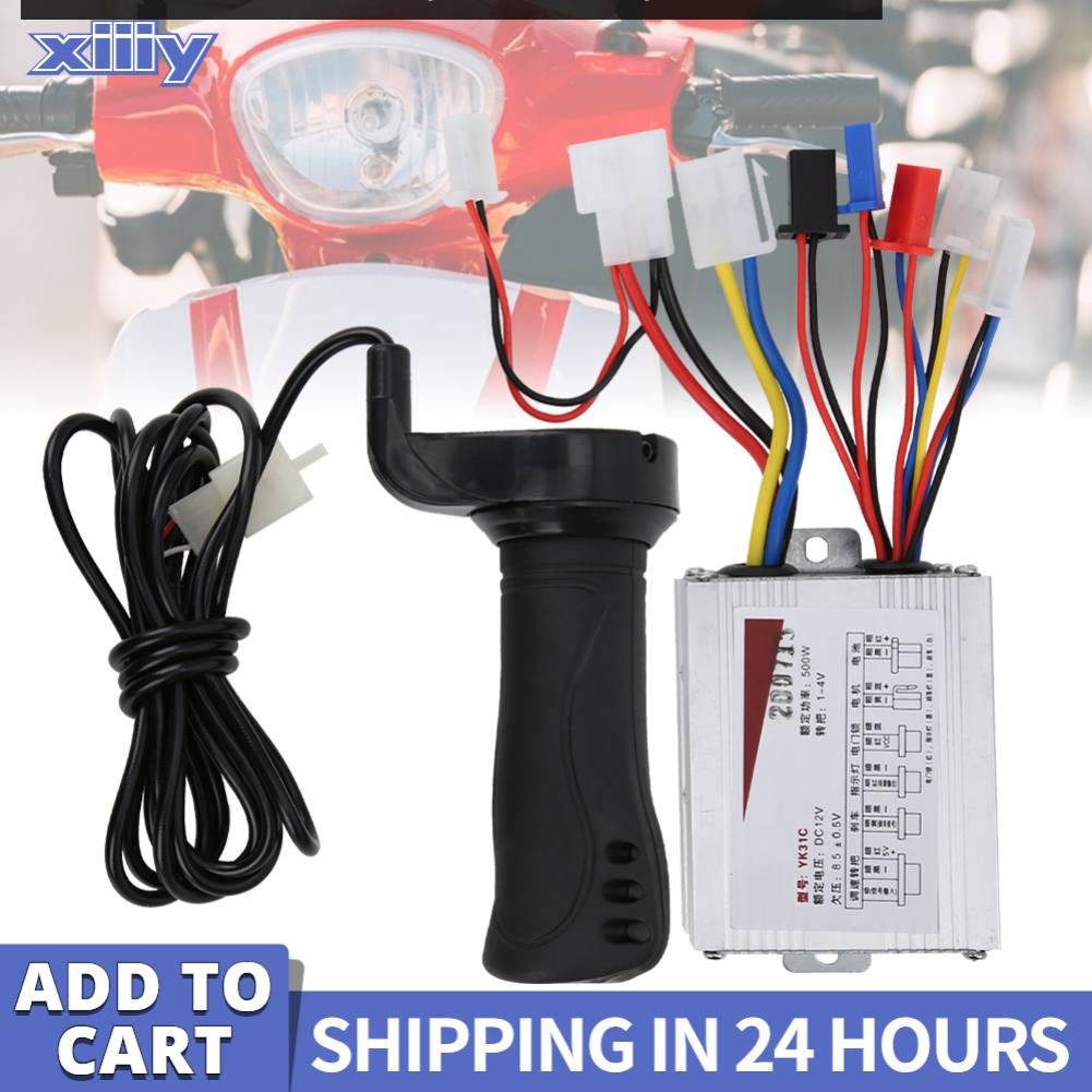 [xiiiy]Bộ Điều Khiển Tốc Độ 500W 12V, Bộ Phận Tay Ga Dành Cho Xe Đạp Điện Xe Máy Điện