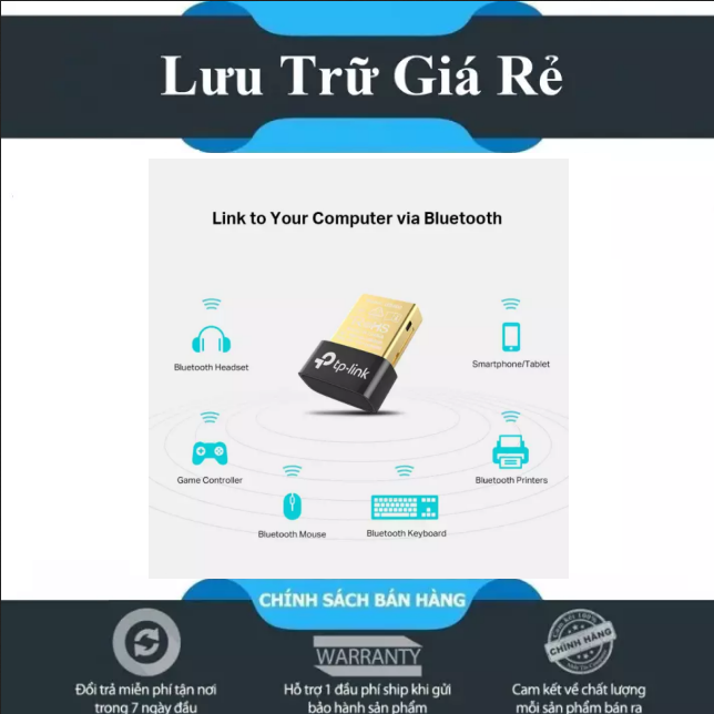 [HCM][Thanh Lý]  Bộ Chuyển Đổi Bluetooth TP-Link UB400 USB Nano Bluetooth 4.0 - Hãng phân phối chính thức