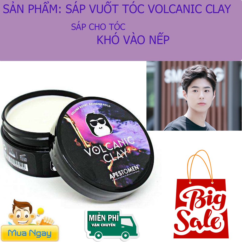 Sáp Vuốt Tóc Nam , Sáp Volcanic Clay Chính Hãng, Keo Vuốt Tóc . Giúp Tạo Kiểu Tóc Dễ Dàng, Giữ Nếp Lâu, Phù Hợp Với Nhiều Kiểu Tóc, Hương Thơm Dịu Nhẹ, An Toàn Cho Da.