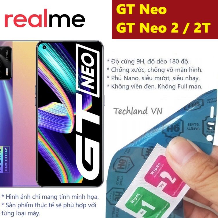 Cường Lực Phủ Nano Realme GT Neo / Neo 2 / Neo 2T 5G - Trong Suốt, Không Full Màn, Không Viền Đen