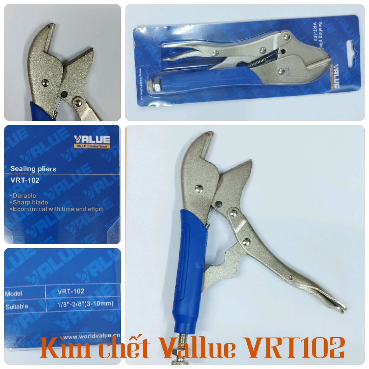 Kìm bấm ống đồng value vrt-102
