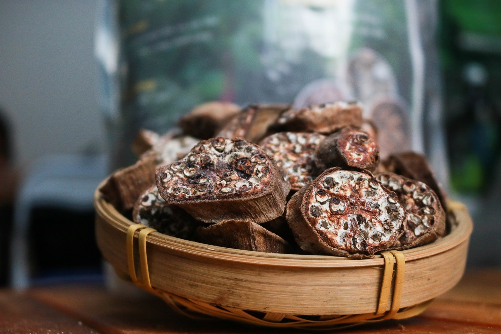 Chuối hột rừng thái lát phơi khô 1 kg