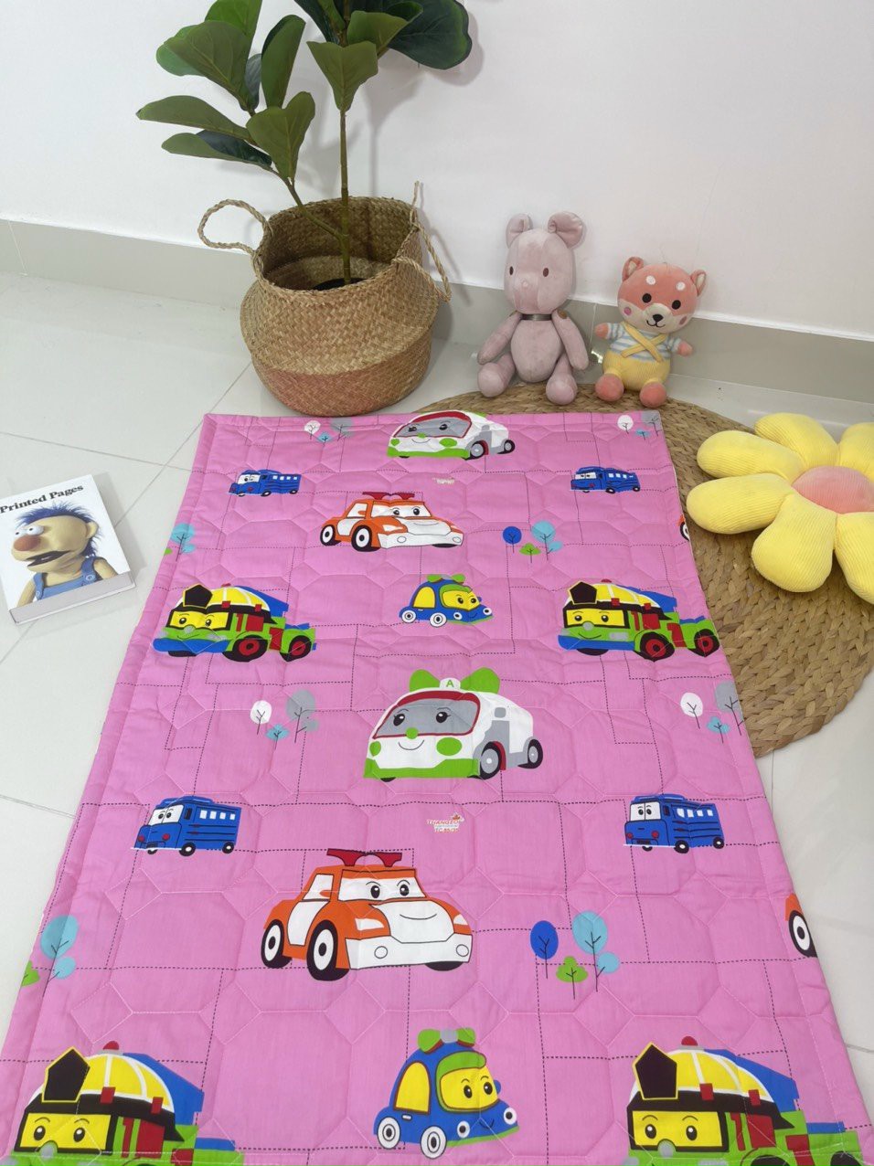 Chăn vải cotton Thắng Lợi 100% có in logo hàng chính hãng chăn mền vải cotton cho bé