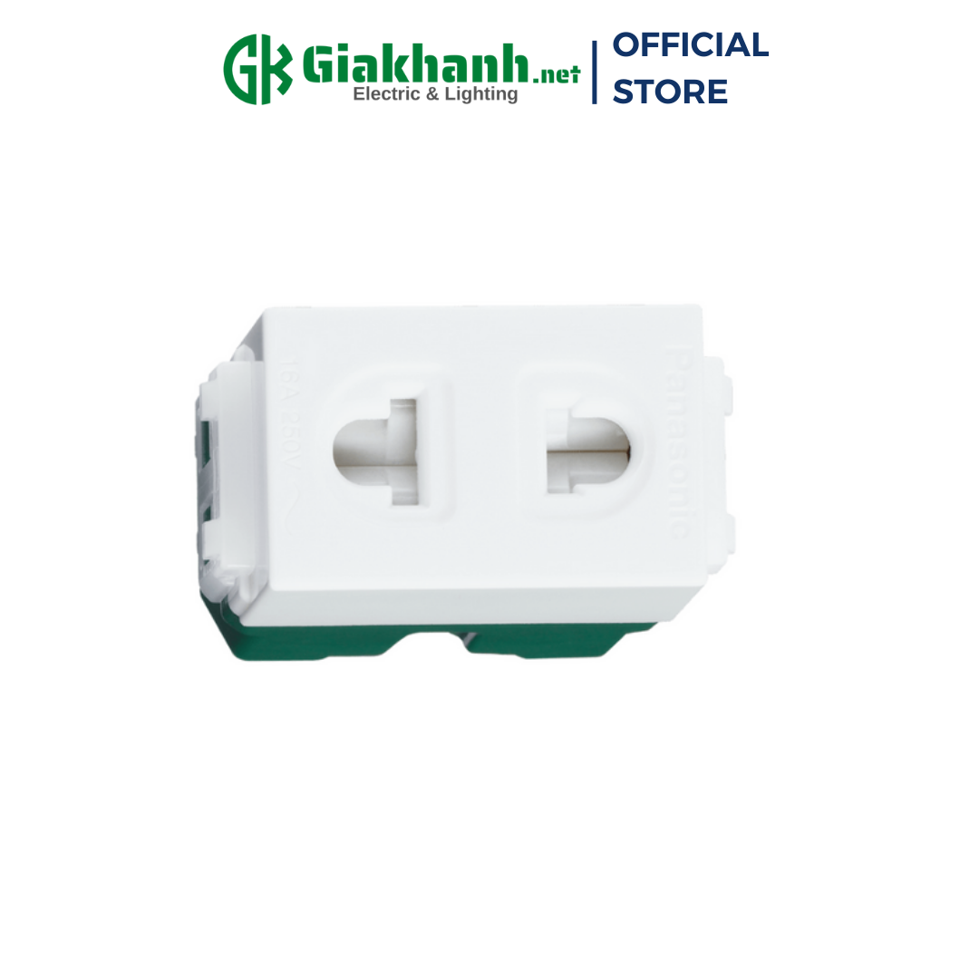 Ổ cắm đơn có màn che panasonic wev1081sw/ wev1081-7sw dòng wide series