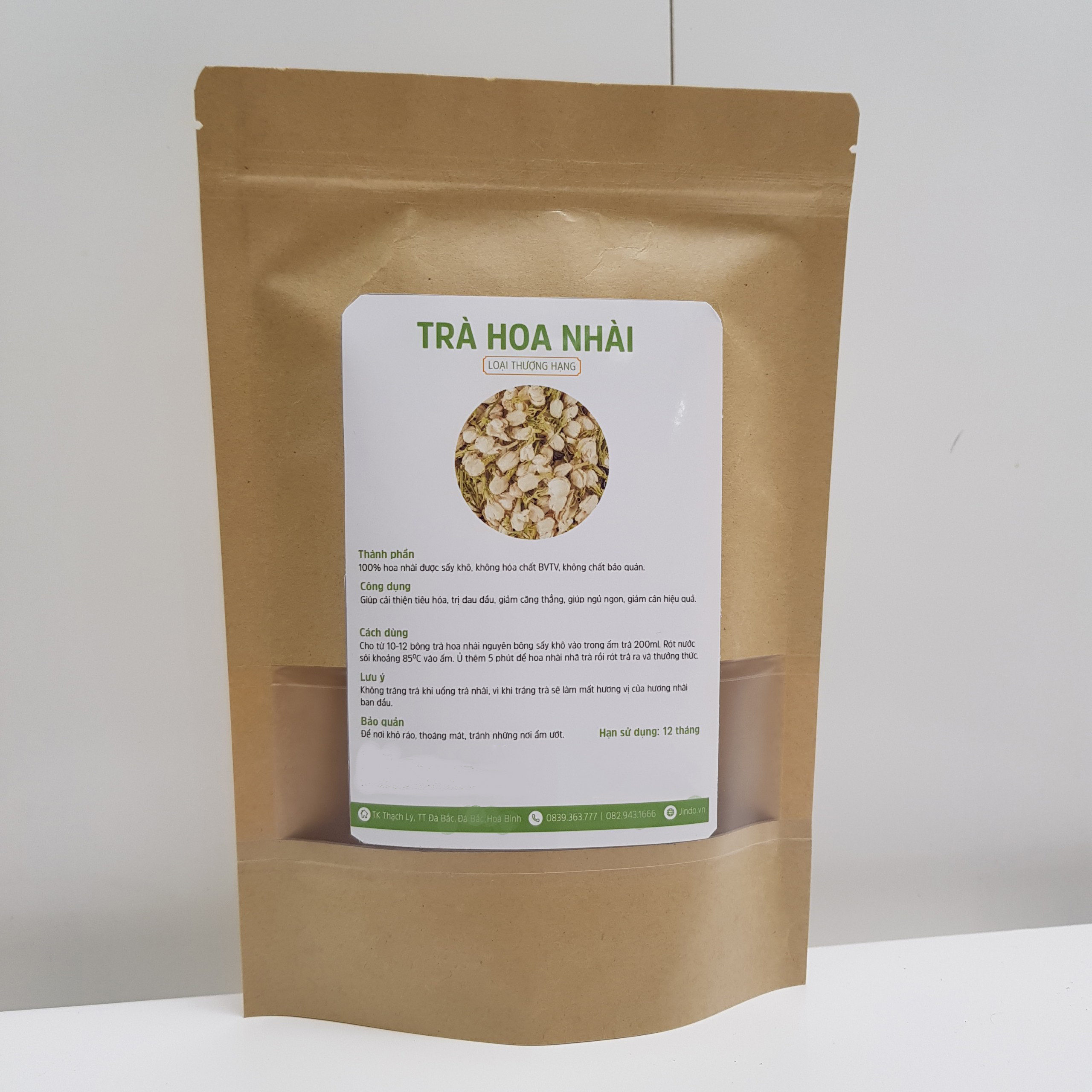 Trà hoa nhài sấy khô [500 gram] loại thượng hạng - DV147