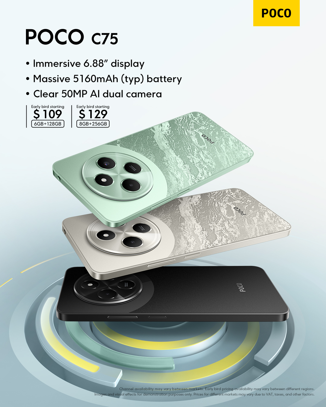 Điện Thoại XIAOMI POCO C75 8GB/256GB Chính Hãng