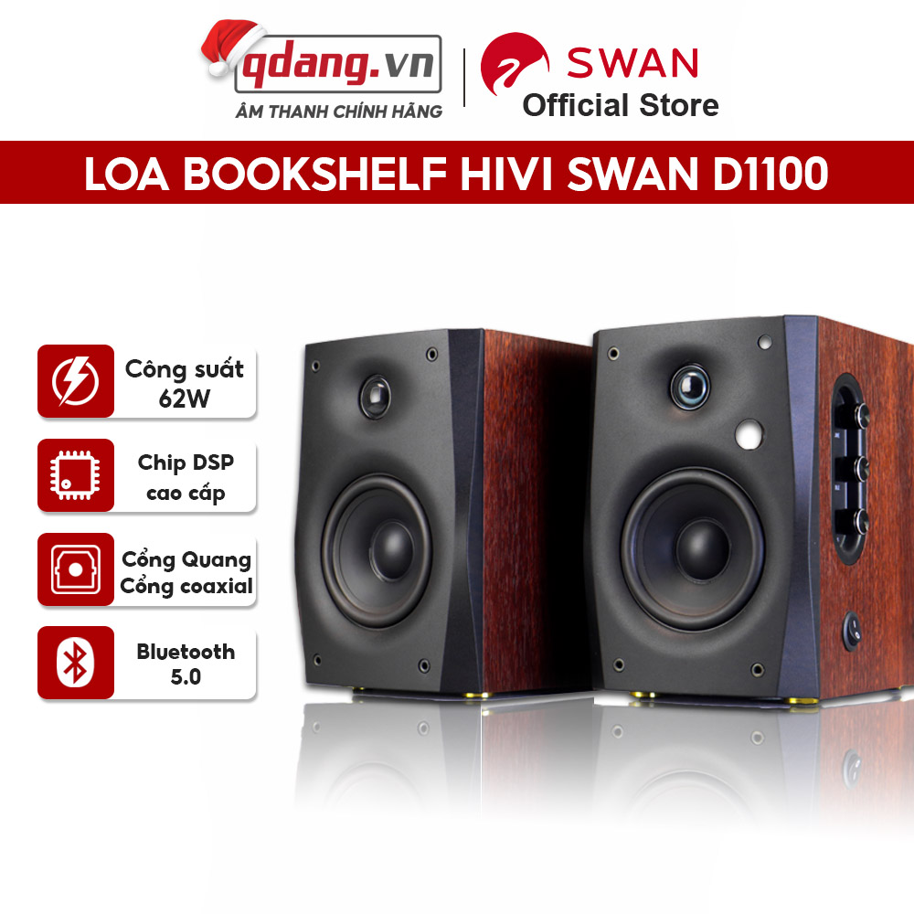 Loa hivi swan d1100 - loa bluetooth v5.0 - loa hifi để bàn - công suất 62w