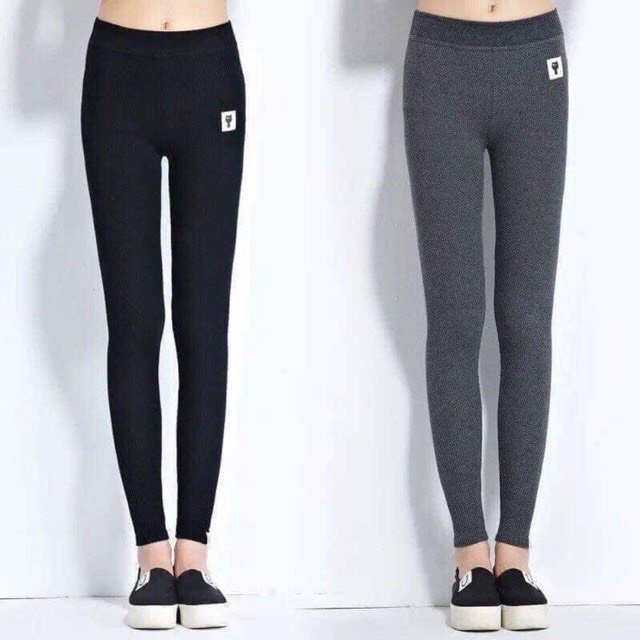 Quần legging mèo lót lông dày lưng chun co dãn dễ mặc