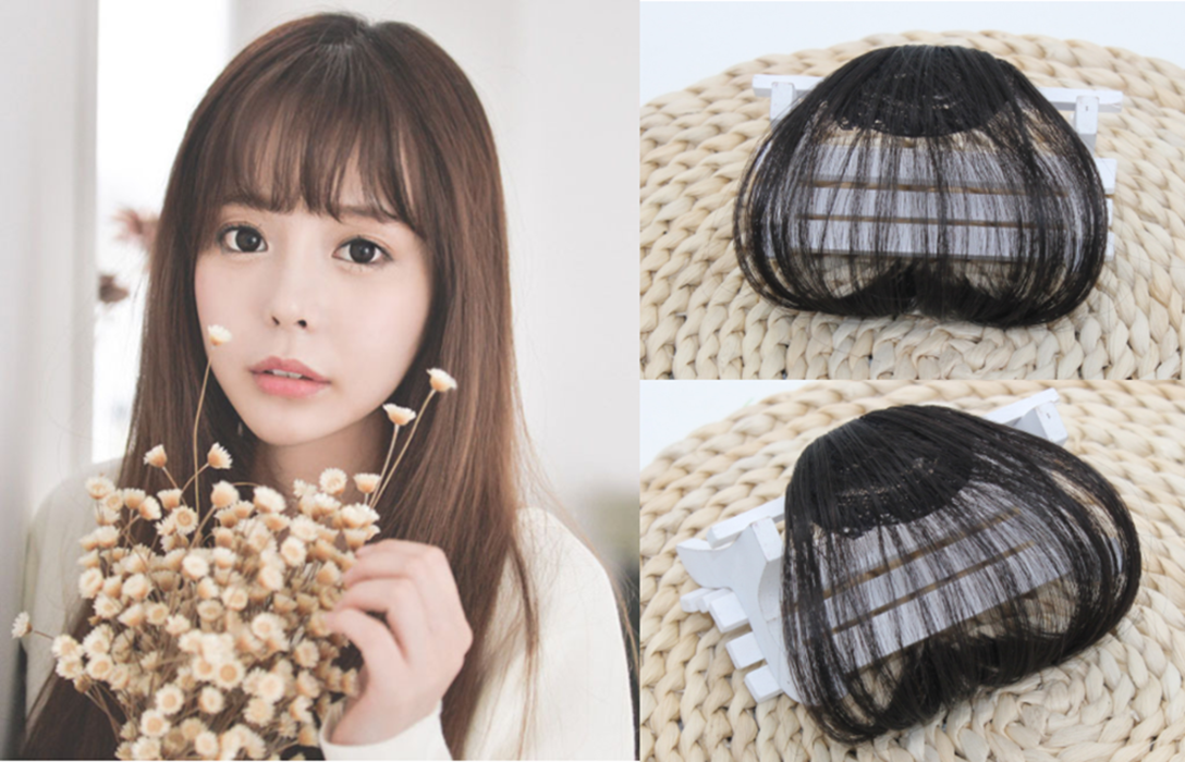 Mái thưa ngố m01 ❤️freeship❤️ tóc giả mái thưa, tóc giả nữ sỉ 15k
