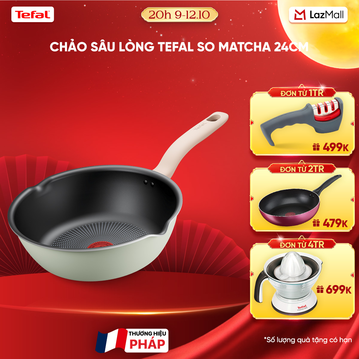 Chảo sâu lòng Tefal So Matcha 24cm
