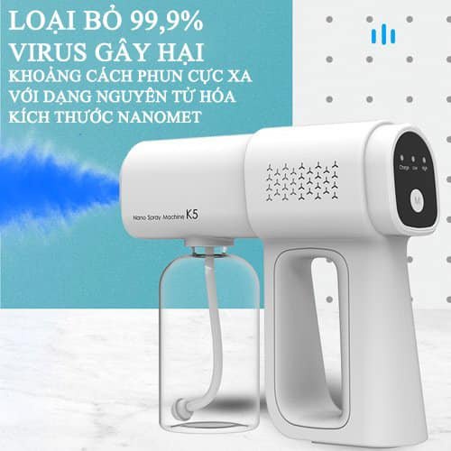 Máy xịt khử khuẩn cầm tay K5 Atomizer phun khử khuẩn nano Atomizer