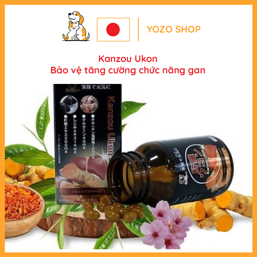 Viên uống chăm sóc bảo vệ gan Kanzou Ukon - Nhật Bản
