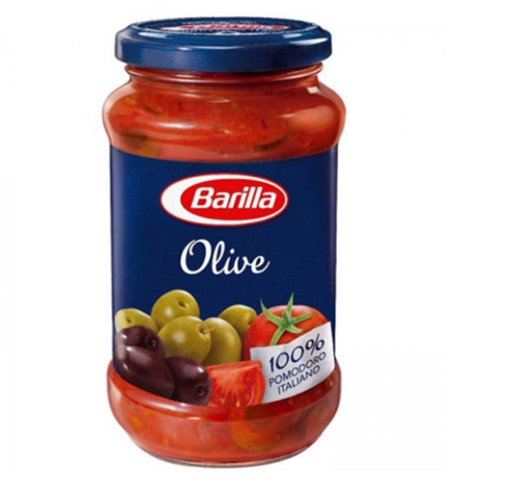 Sốt mỳ vị Oliu xanh và đen hiệu Barilla  400g