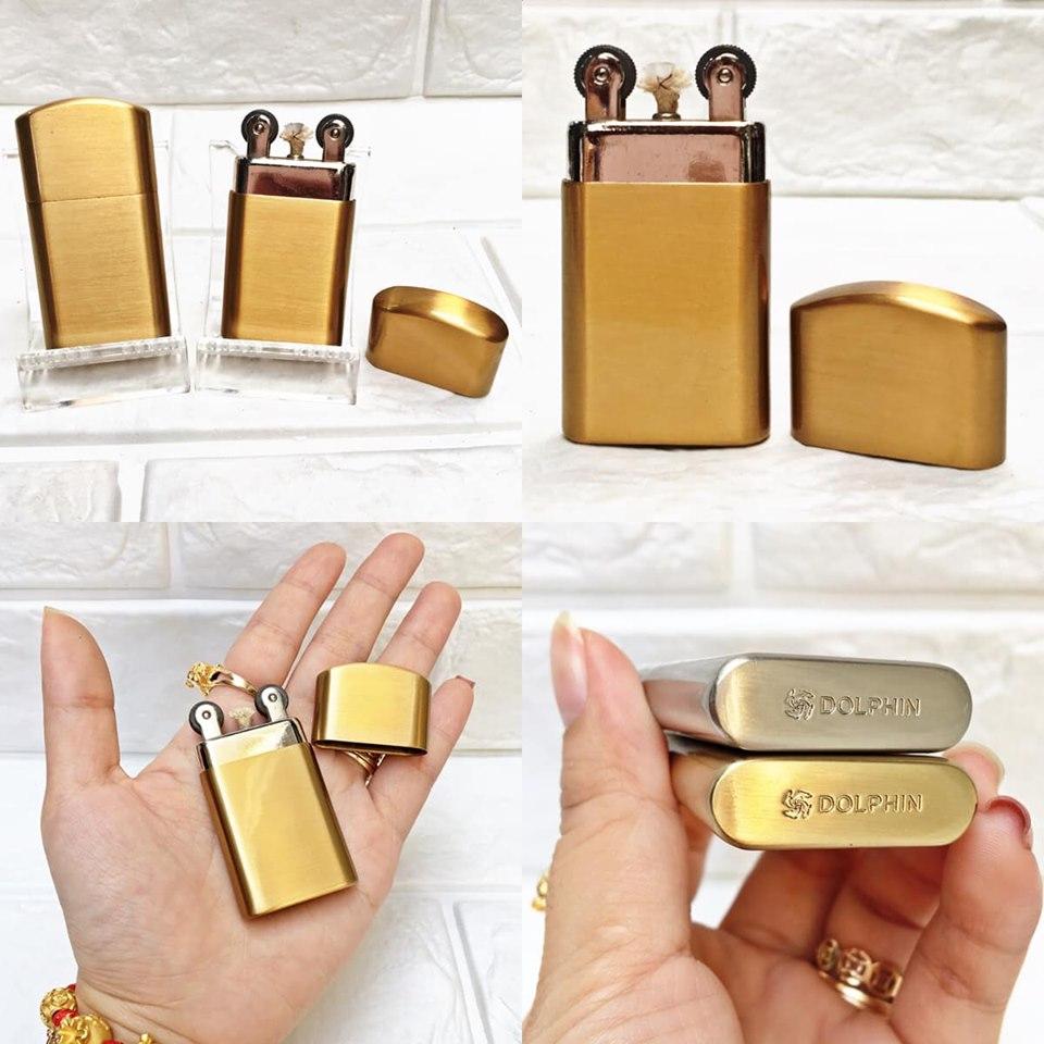 BẬT LỬA DOLPHIN XĂNG ĐÁ CỔ 2 BÁNH XE - (XÀI XĂNG)