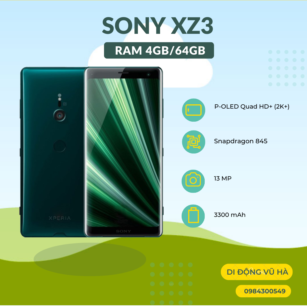 Điện thoại Sony Xz3 Nhật Ram 4/64 Chip 845 Nguyên zin đẹp keng