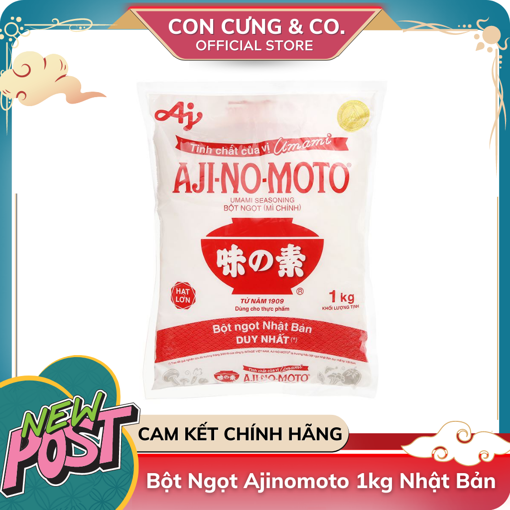 Bột Ngọt (Mì Chính) Ajinomoto Nhật Bản 1kg Date T6/2025